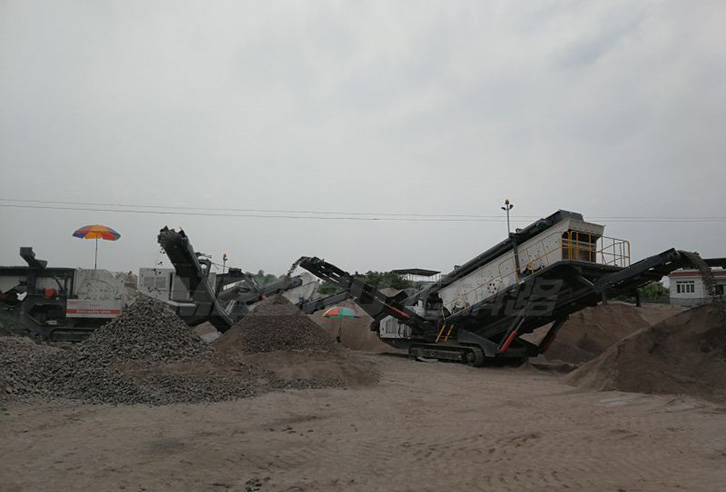 广东350吨/时移动建筑垃圾破碎生产线